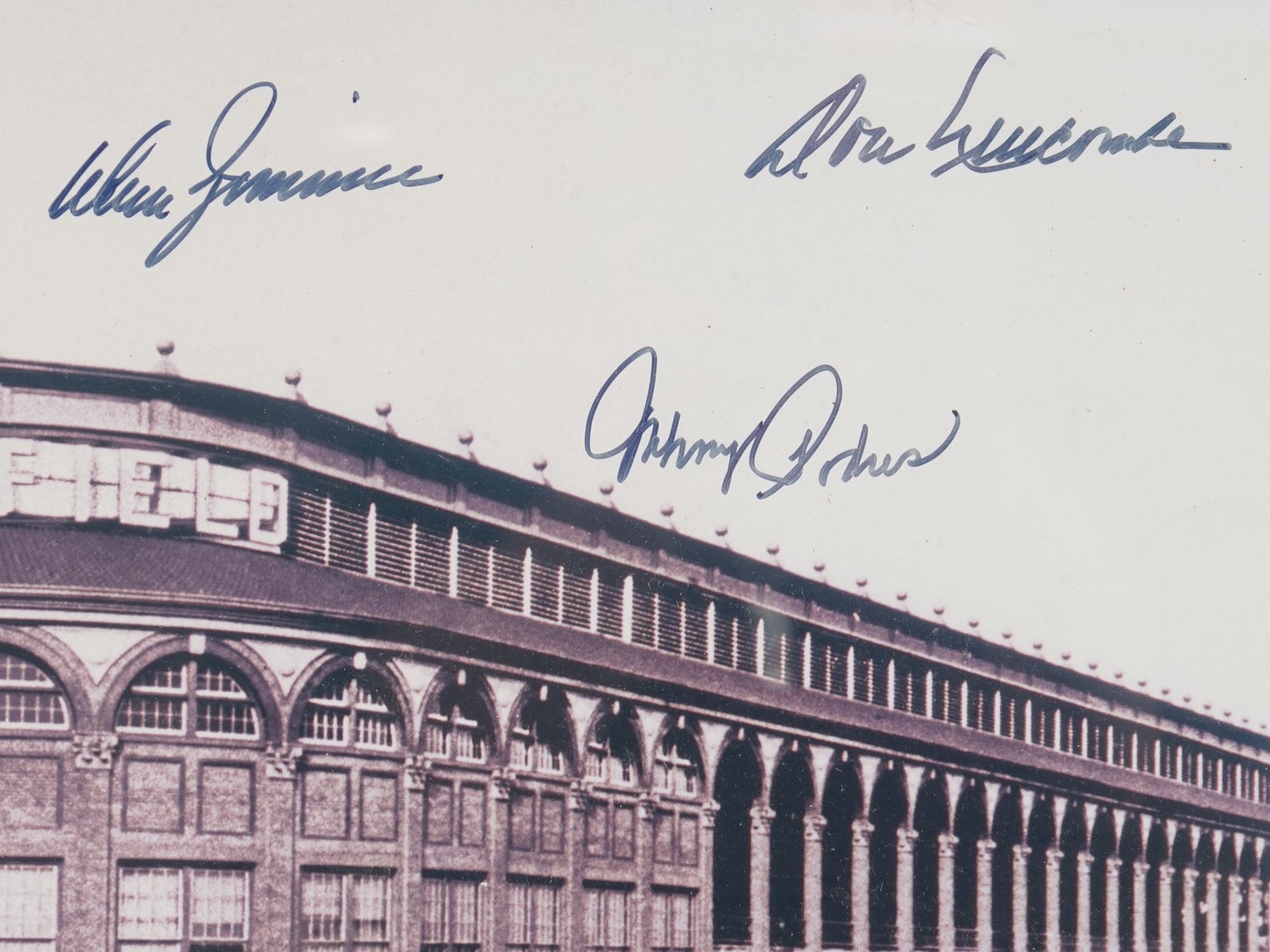 EBBETS FIELD PHOTO W BROOKLYN DODGERS AUTOGRAPHS PIC-3